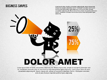 Ilustrações engraçadas do negócio, Deslizar 2, 01766, Modelos de Negócio — PoweredTemplate.com