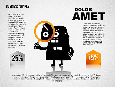 Ilustrações engraçadas do negócio, Deslizar 3, 01766, Modelos de Negócio — PoweredTemplate.com