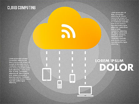 Cloud diagrama de armazenamento, Deslizar 10, 01767, Modelos de Negócio — PoweredTemplate.com
