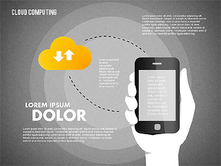 Diagramme de stockage en nuage, Diapositive 12, 01767, Modèles commerciaux — PoweredTemplate.com