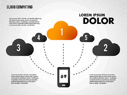 Diagramme de stockage en nuage, Diapositive 5, 01767, Modèles commerciaux — PoweredTemplate.com