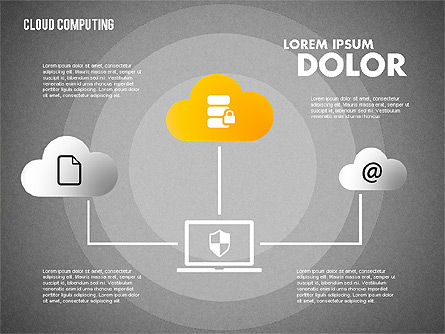 Cloud Storage Diagram, Slide 9, 01767, Business Models — PoweredTemplate.com