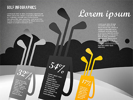 Golf Infographics, Slide 12, 01770, Shapes — PoweredTemplate.com