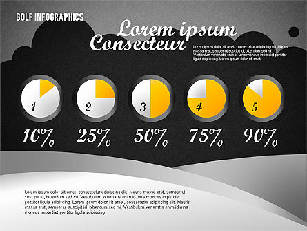 Golf Infographics, Slide 13, 01770, Shapes — PoweredTemplate.com
