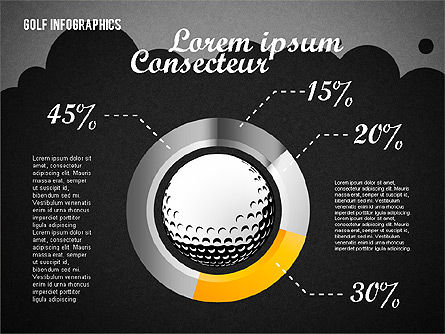 Golf Infographics, Slide 14, 01770, Shapes — PoweredTemplate.com