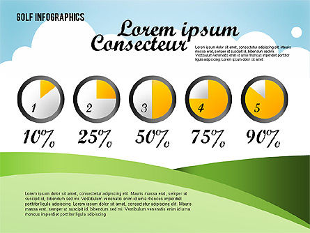 Golf Infographics, Slide 5, 01770, Shapes — PoweredTemplate.com