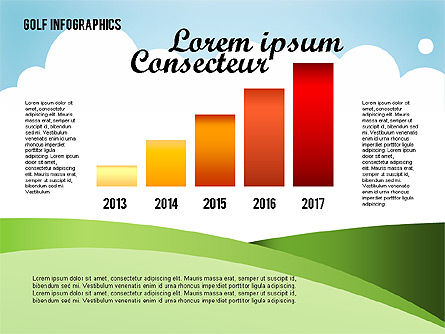Golf Infographics, Slide 7, 01770, Shapes — PoweredTemplate.com