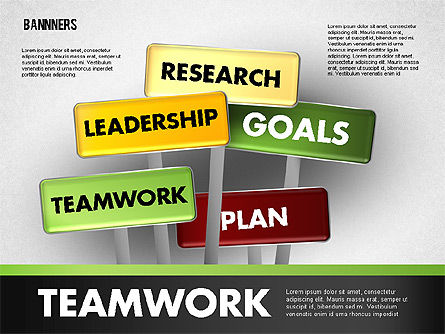 Banners con palabras, Diapositiva 6, 01771, Modelos de negocios — PoweredTemplate.com