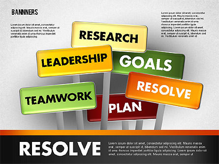 Banners con palabras, Diapositiva 7, 01771, Modelos de negocios — PoweredTemplate.com