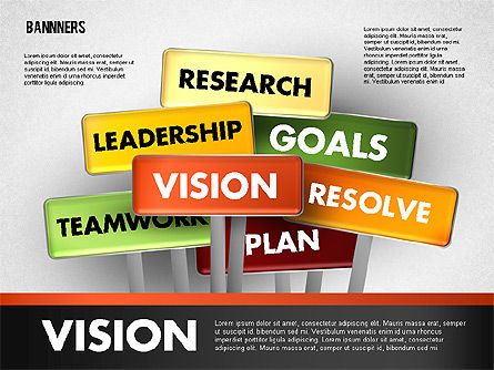 Banners with Words, Slide 8, 01771, Business Models — PoweredTemplate.com