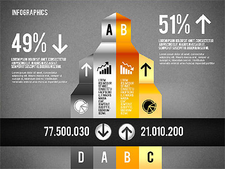Infographics grafiek toolbox, Dia 13, 01778, Businessmodellen — PoweredTemplate.com
