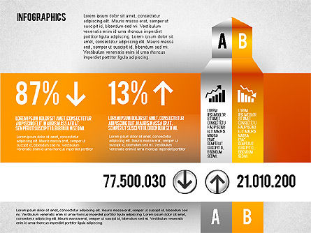 Infographics caixa de ferramentas gráfico, Deslizar 7, 01778, Modelos de Negócio — PoweredTemplate.com