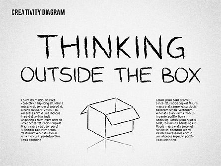 Thinking Outside the Box Diagram, Slide 2, 01781, Business Models — PoweredTemplate.com