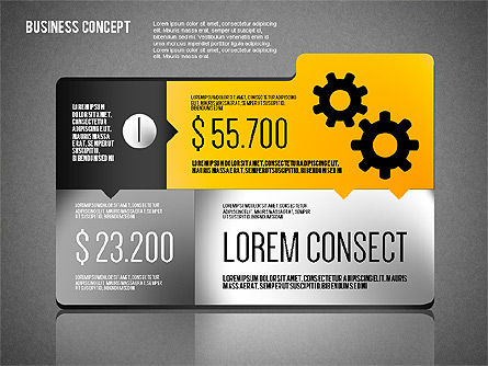 Concepto de informe de negocio, Diapositiva 10, 01782, Modelos de negocios — PoweredTemplate.com