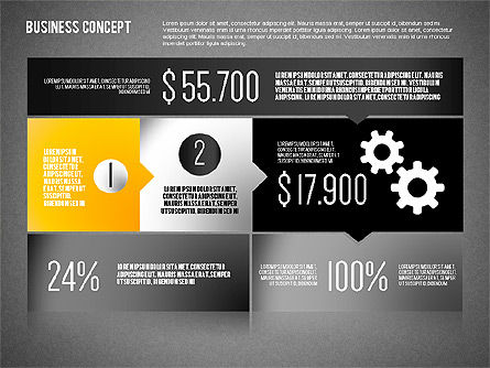 Concepto de informe de negocio, Diapositiva 15, 01782, Modelos de negocios — PoweredTemplate.com
