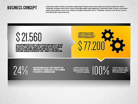 Concepto de informe de negocio, Diapositiva 8, 01782, Modelos de negocios — PoweredTemplate.com