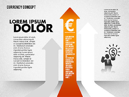 Currency Concept, PowerPoint Template, 01784, Business Models — PoweredTemplate.com