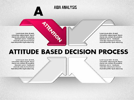AIDA Diagram, PowerPoint Template, 01787, Business Models — PoweredTemplate.com