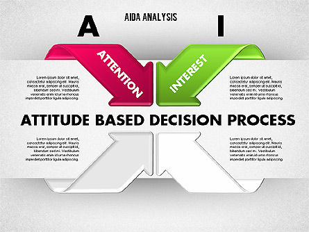 AIDA Diagram, Slide 2, 01787, Business Models — PoweredTemplate.com