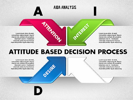 AIDA Diagram, Slide 3, 01787, Business Models — PoweredTemplate.com