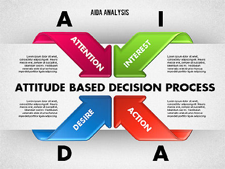 AIDA Diagram, Slide 4, 01787, Business Models — PoweredTemplate.com