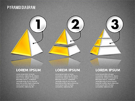 Diagrama de pirámide 3D en capas, Diapositiva 15, 01788, Modelos de negocios — PoweredTemplate.com
