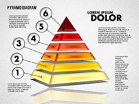 3d gelaagd pyramid diagram, Dia 6, 01788, Businessmodellen — PoweredTemplate.com