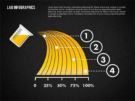 Infographics de laboratório, Deslizar 11, 01794, Gráficos e Diagramas de Educação — PoweredTemplate.com