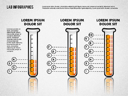 실험실 infographics, 슬라이드 2, 01794, 교육 차트 및 도표 — PoweredTemplate.com