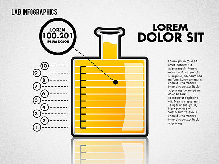 Infographie en laboratoire, Diapositive 4, 01794, Graphiques et schémas pédagogiques — PoweredTemplate.com