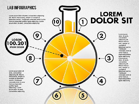 Infographics de laboratório, Deslizar 6, 01794, Gráficos e Diagramas de Educação — PoweredTemplate.com