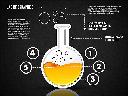 Infografía de laboratorio, Diapositiva 9, 01794, Diagramas y gráficos educativos — PoweredTemplate.com