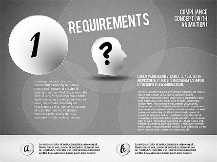 Concept de conformité réglementaire (avec animation), Diapositive 12, 01797, Modèles commerciaux — PoweredTemplate.com
