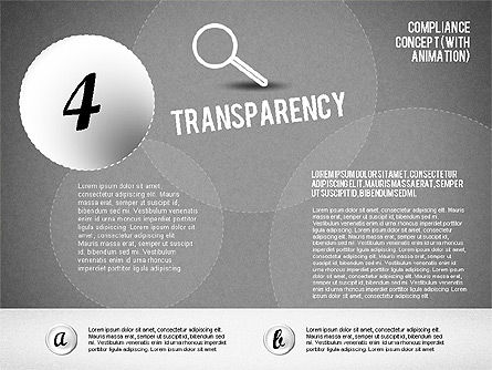 Concept de conformité réglementaire (avec animation), Diapositive 15, 01797, Modèles commerciaux — PoweredTemplate.com