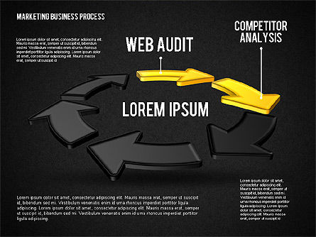 Web marketing dei processi di business cerchio, Slide 10, 01798, Modelli di lavoro — PoweredTemplate.com