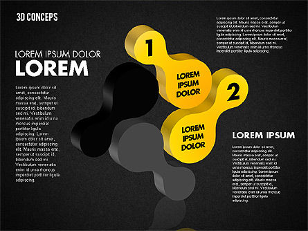 Concept de formes liées, Diapositive 10, 01799, Formes — PoweredTemplate.com