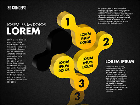 Concept de formes liées, Diapositive 11, 01799, Formes — PoweredTemplate.com