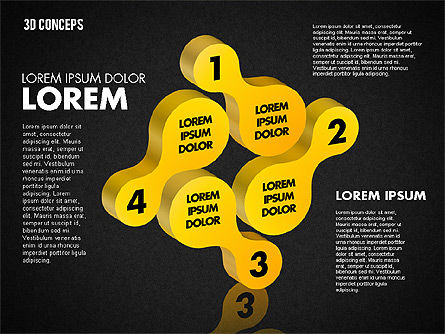 Concept de formes liées, Diapositive 12, 01799, Formes — PoweredTemplate.com