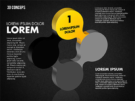 Concept de formes liées, Diapositive 13, 01799, Formes — PoweredTemplate.com