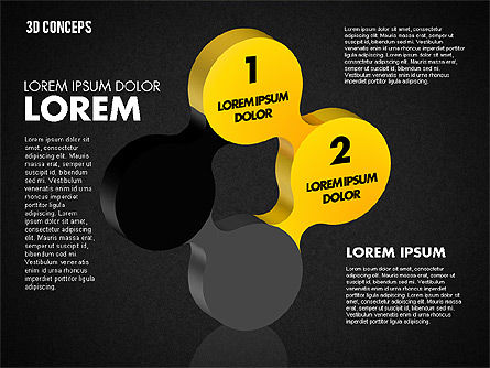 Concept de formes liées, Diapositive 14, 01799, Formes — PoweredTemplate.com