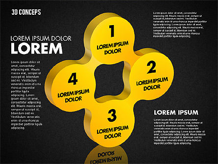 Concept de formes liées, Diapositive 16, 01799, Formes — PoweredTemplate.com