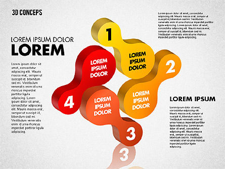 Concept de formes liées, Diapositive 4, 01799, Formes — PoweredTemplate.com