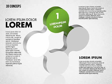 Linked-concept vormen, Dia 5, 01799, Figuren — PoweredTemplate.com