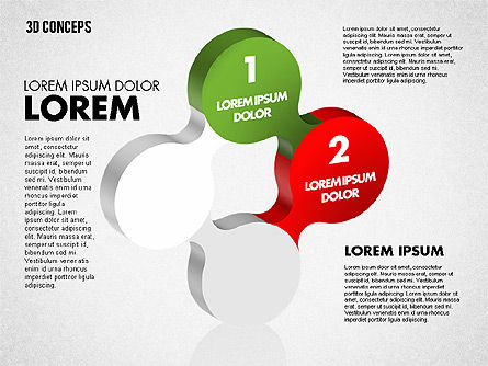 Concept de formes liées, Diapositive 6, 01799, Formes — PoweredTemplate.com