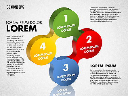 Concept de formes liées, Diapositive 8, 01799, Formes — PoweredTemplate.com