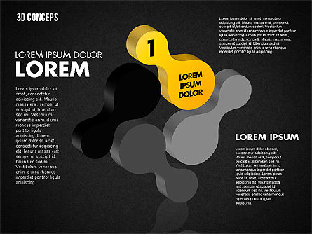 Concept de formes liées, Diapositive 9, 01799, Formes — PoweredTemplate.com