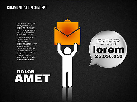 Concepto de comunicación, Diapositiva 15, 01800, Modelos de negocios — PoweredTemplate.com