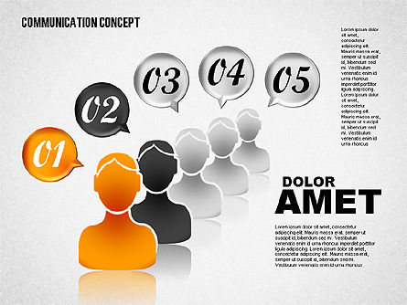Communication Concept, Slide 3, 01800, Business Models — PoweredTemplate.com