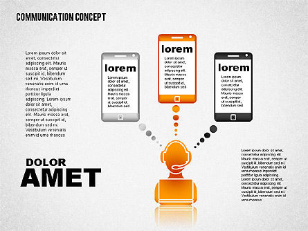 Concepto de comunicación, Diapositiva 6, 01800, Modelos de negocios — PoweredTemplate.com