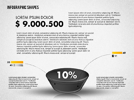 Infografica imbuto, Modello PowerPoint, 01802, Modelli di lavoro — PoweredTemplate.com